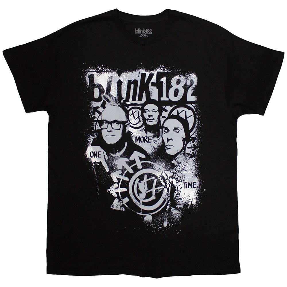 Blink182 - One More Time Spray Paint Herren TShirt - Schwarz